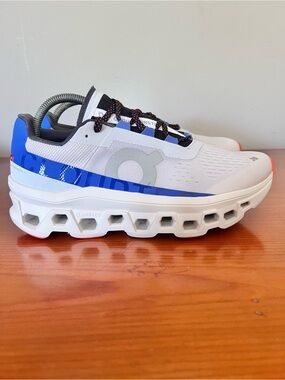 On cloud cloud monster frost cobalt running shoes sneakers women’s size 10